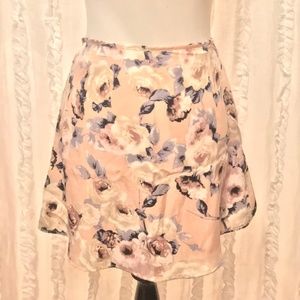 Honey Punch Mini Floral Skirt